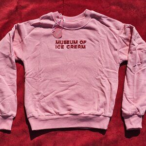 Museum of Ice Cream Pink Crewneck Sweatshirt NWT